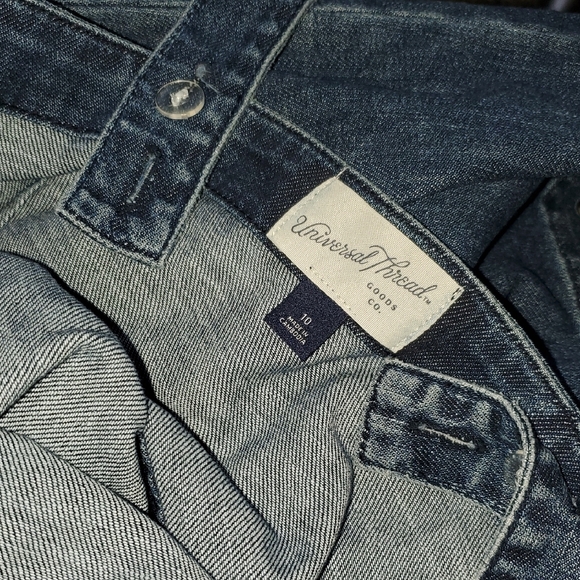 Medium Blue Denim Sleeveless Square Neck Midi Dress - Picture 6 of 9